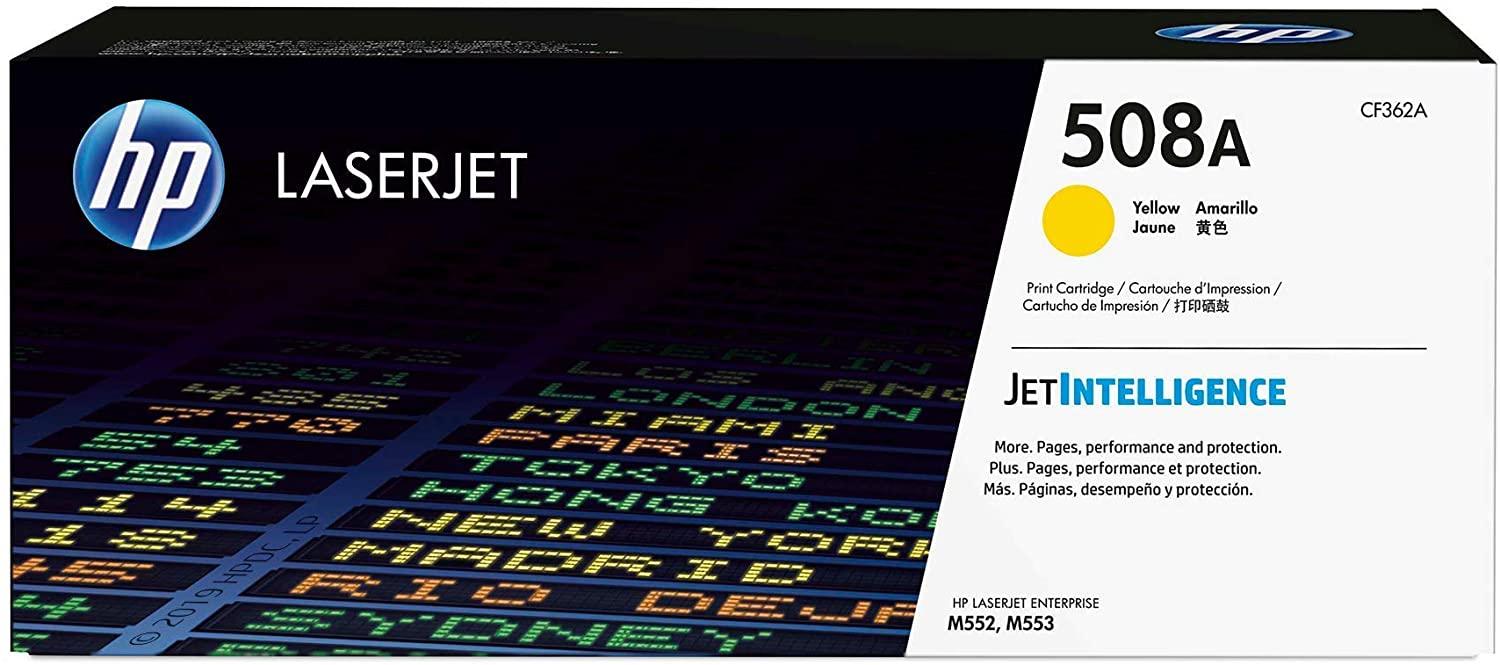 HP 508A Original LaserJet Toner Cartridge Yellow-(CF362A) - eBuy UAE